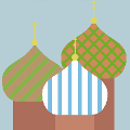 icomania:Patterned building domes.