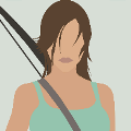 icomania:Girl with brown hair and bow and arrow.