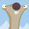 icomania:Otter with wide set eyes and buck teeth.