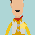 icomania:Toy Story, doll with yellow star on shirt.