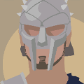 icomania:A man with a brown beard and silver mask covering his face