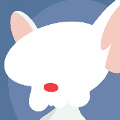 icomania:A white mouse with a red nose