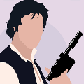 icomania:A man wearing a black vest with a white shirt and holding an oddly shapped black gun