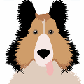 icomania:A dog with black and brown hair and its tongue sticking out