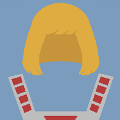 icomania:A man with long blonde hair and a silver and red vest.